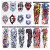 8 Sheets Full Sleeve Temporary Tattoos Stickers Watrproof 8 Sheets