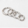 10PCS 2.8cm Silver Metal Spring O Rings Small Round Carabiner