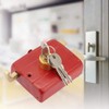 LZKW Heavy Duty Metal Anti-Gate Locks, Key Lock for Iron