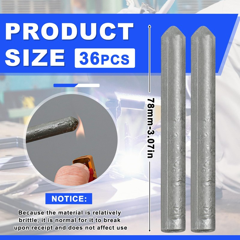 Tandefio 36 Pcs Low Temperature Universal Welding Rod Sticks,Classic