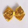 4" Glitter Gold sequins bows hair clips for girls, 2pcs