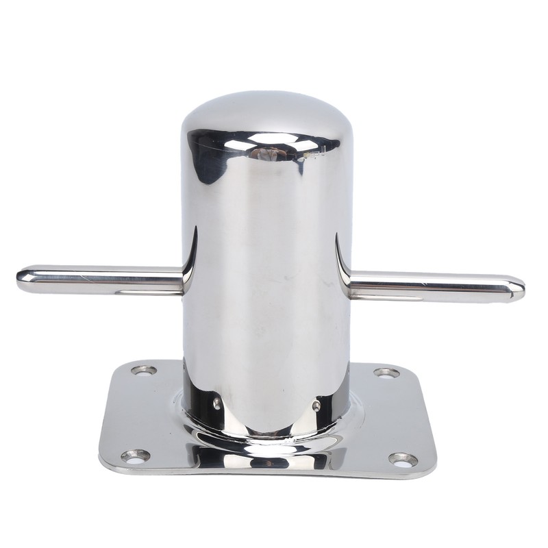 316 Stainless Steel Single Mooring Bitt Heavy Duty Cross Bollard