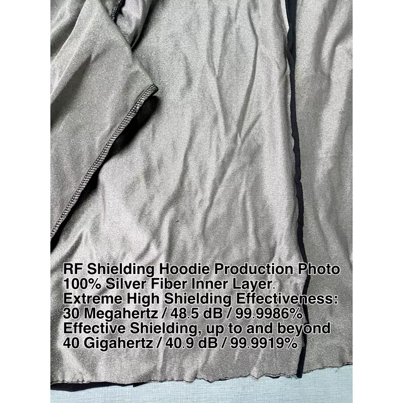 EMF Hoodie RF Blocking Hoodie - Extremely High Shielding Capacity