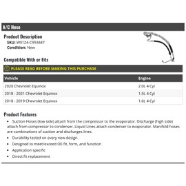 Marketplace Auto Parts A/C Hose - Compatible with 2018-2021 Chevy Equinox