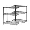 Home Storage Space 6 Tier Freestanding Convertible Wire Shelf Unit