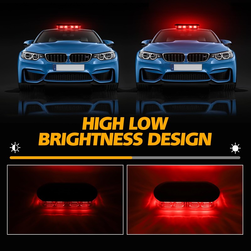 OPP ULITE Red Led Strobe Lights Rmote Control Rechargeable Wireless