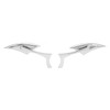 Motorcycle Spear Blade Mirrors 180 Degree Adjustable Rear View Side