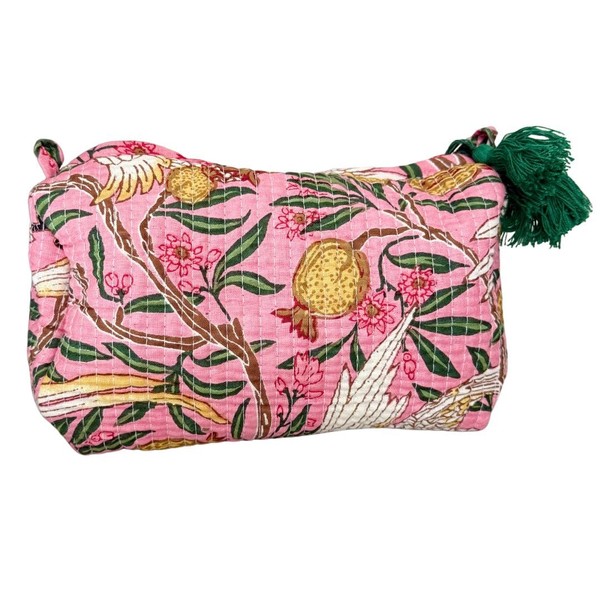 AAVIANA Block Print Designer Toiletry Bag & Makeup Case -