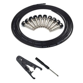 Hscjymnd Soldered Connectors Kit for Guitar Kit for DIY Guitar Patch Cables