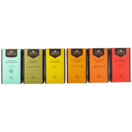 Harney & Sons Variety Pack Premium Tea Bags, 6 Flavors, 20 Tea Bags Each, (Egyptian Chamomile, English Breakfast, Hot Cinnamon Spice, Organic Peppermint, Japanese Sencha, Decaffeinated Ceylon )