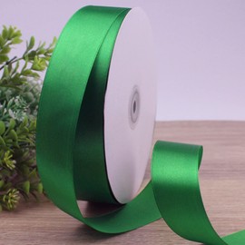 CC wonderland zone Satin Ribbon Green 91 m x 25 mm Decoration Gift Ribbon Decorative Ribbon Fabric Ribbon for Wedding