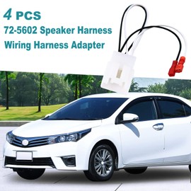 IMMK 72-5602 Car Replacement Door Speaker Wiring Harness Plug Connector for 2011-2021 Ford F-150 Fusion Escape Focus Bronco Mustang Mondeo MK4 Mazda 2 3 6 CX5 Cable Plug Speakers Harness (Pack of 4)