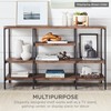 Best Choice Products Large Console Table, 4-Tier 55in Rustic, Industrial