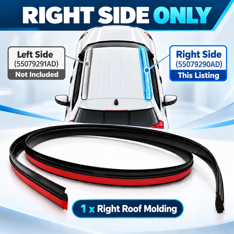 55079290AD Right Roof Molding Strip for Jeep Grand Cherokee