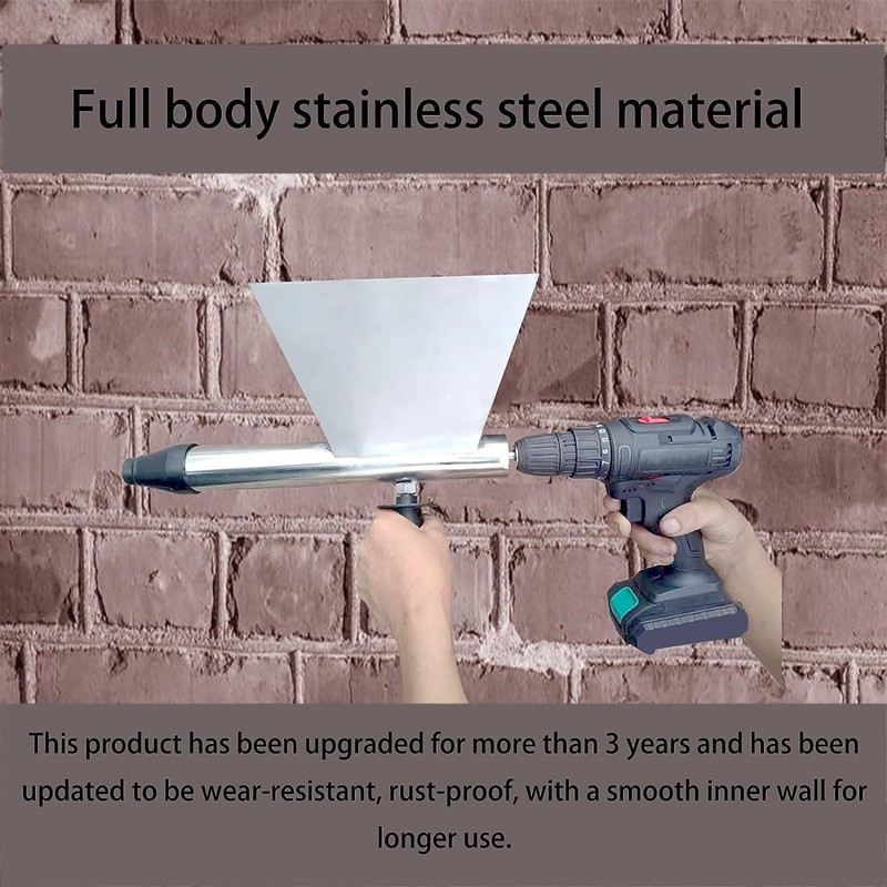 Mortar Grout Gun HBCHEN Large Size Stainless Steel Portable Pointing