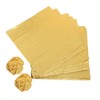 FELTECHELECTR Aluminium Foil Wrapping Paper 200pcs Gold Foil Food Wrapping