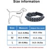 Pimaodog Spiked Studded Dog Collar, Genuine Leather Dog Collar, Adjustable