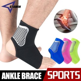 1PC 보호 축구 발목 지원 농구 받침대 압축 스트랩 아킬레스 힘줄 발 붕대 [Bla 1 Piece] 1PC Protective Soccer Ankle Support Basketball Brace Compression Strap Achilles Tendon Foot Bandage [Bla 1 Piece]