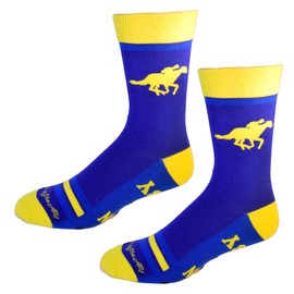 Gettin' Down and Derby Men's Socks | Derby Gift for Men Funny Novelty Fashion Dress Socks | Unique Gifts for Derby Horse Racing Lovers
