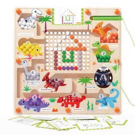 Dr. MUYA® Montessori Toy 2 3 4 5 6 Years, Magnetic Game, Educational Games, Toy from 3 Years, Children's Toy, Wooden Toy, Gift 2-6 Years Children Boys Girls