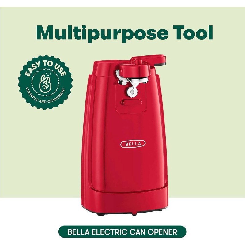 BELLA Electric Can Opener and Knife Sharpener,Mult