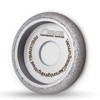 SHDIATOOL 3 Inch Profile Hand Diamond Wheel Height 15mm Convex