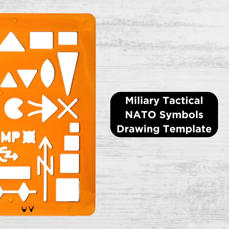 Nato Army Military Map Marking Stencil Series 2