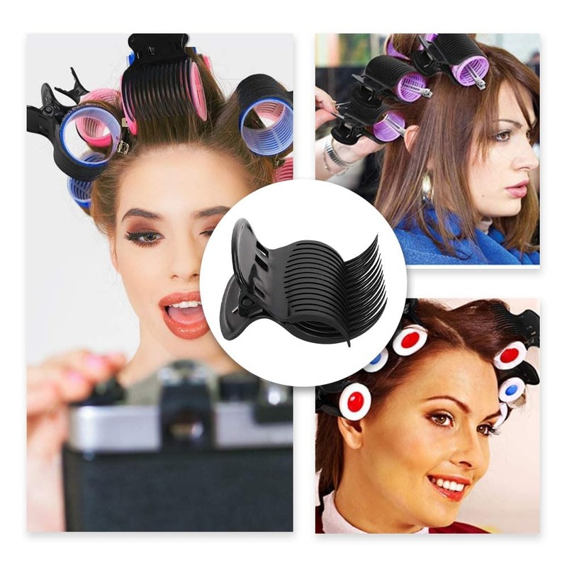 PENKOHOME 12Pcs Hot Roller Clips Plastic Hot Hair Curler Claw