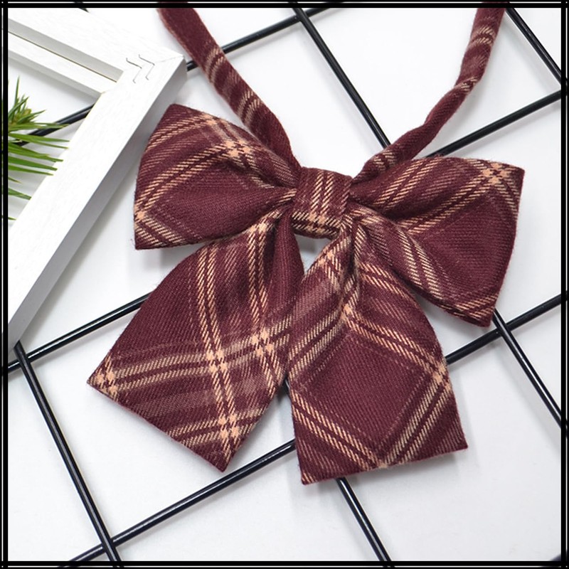 White Fang NC037 Women's School Ribbon, Uniform, Bowtie, Students, Formal,