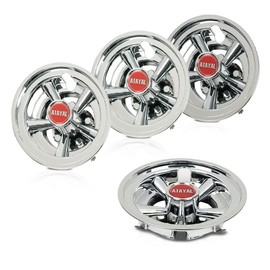 PIT66 Golf Cart Wheel Covers 8" Hub Cap Compatible with Ezgo, Yamaha, and Club Car Golf Carts. (Does NOT FIT EZGO RXV carts.) Set of 4 Wheel Center Cap Yamaha Accessories 8 Inch