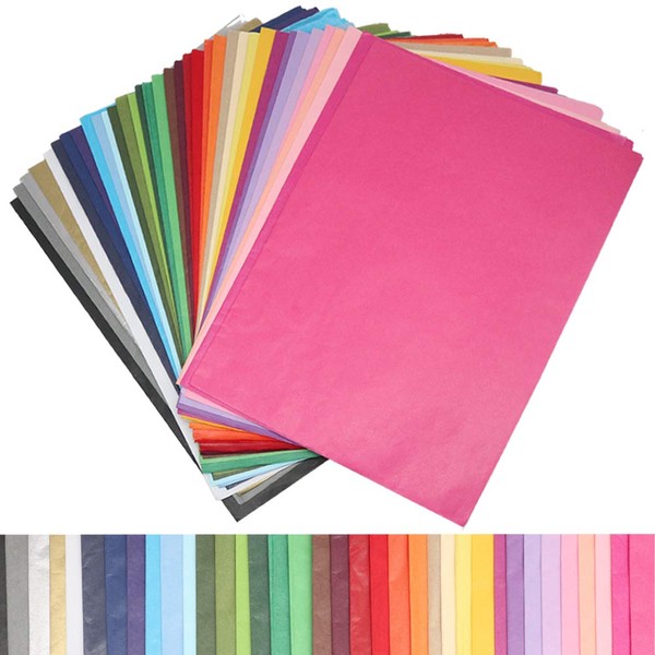 BAISDY 360pcs Tissue Paper Gift Wrap Bulk Rainbow Tissue Paper