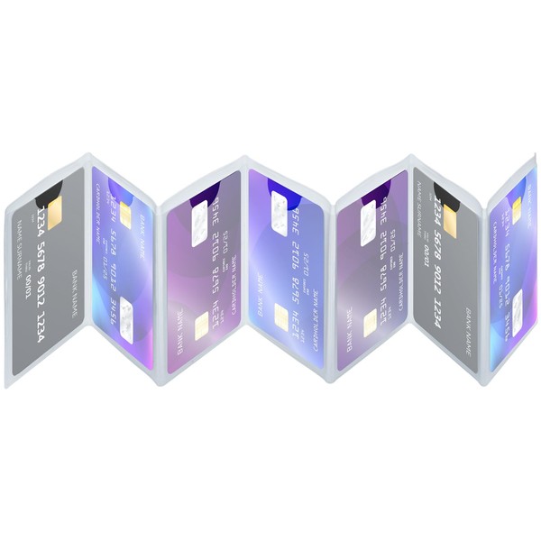 DEEZOMO Plastic Wallet Insert for Credit Card Set of 2,