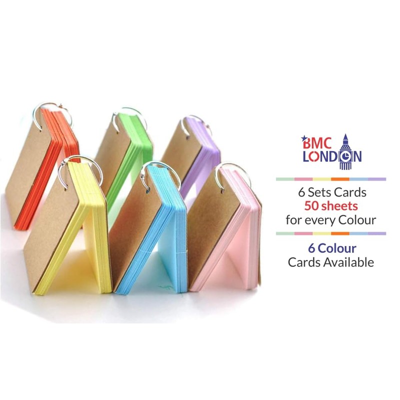 BMC London 6 Pack (300 Cards). Revision/Index Cards, Easy Flip