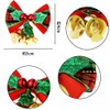 CHENLONB 24pcs Christmas Ornaments with Bells Bowknot Mini Ribbon Cute