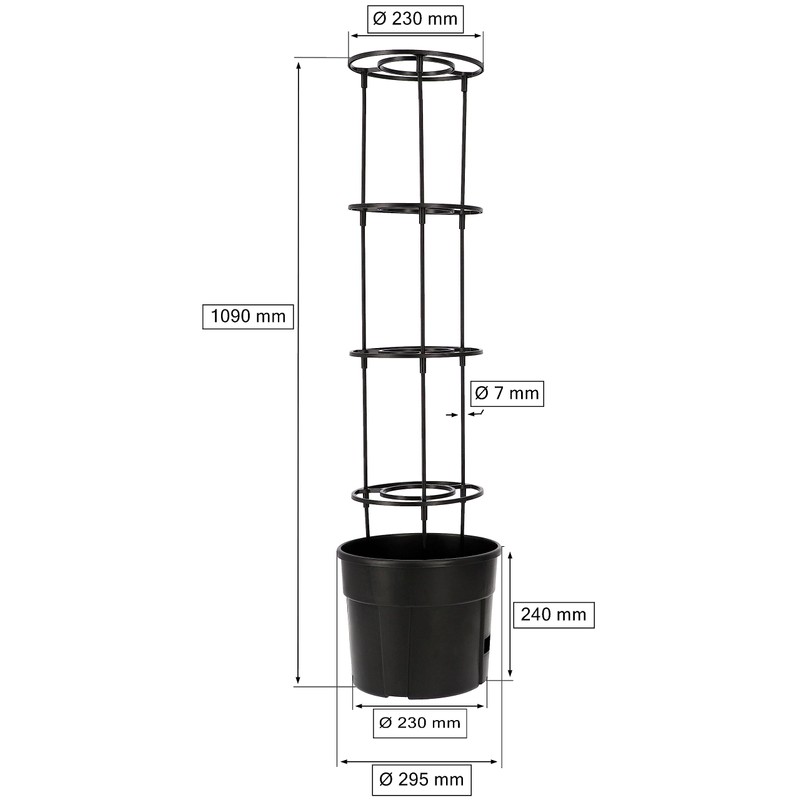 KOTARBAU® Tomato Tower 110 cm Tomato Pot Trellis for Tomatoes