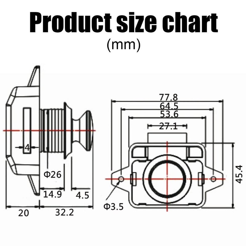 Push Button Latch Catches 2pcs Push Button Cabinet Latch Lock