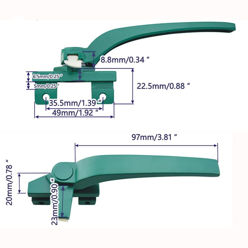 1x Locking Window Handle Aluminum Alloy Cockspur Locking Double Glazing