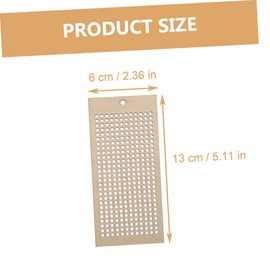 Operitacx 16pcs Cross Stitch Kits for Kids Embroidery Kit Kids Bookmark Bookmarks for Kids Bulk Wood Bookmark Cross Stitch Bookmark Blank Bookmarks Child Wooden Bookmark Hollow Out