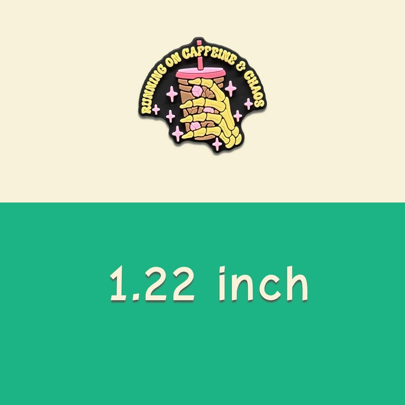 Coffee Shoe Charms, Coffee Croc Charms Pack for Shoe Decoration