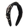 Valentine's Day Headband Women Crystal Acrylic Rhinestone Wide Knotted Headband