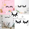 1 Pair of Eye Eyelashes Wooden Children's Room Wall Decoration