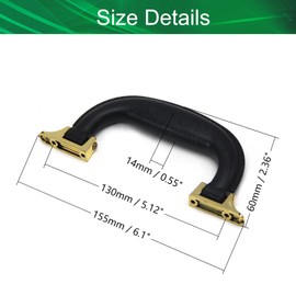 Yinpecly Luggage Handle Suitcase Handle Replacement Suitcase Handles Plastic, Black 8pcs