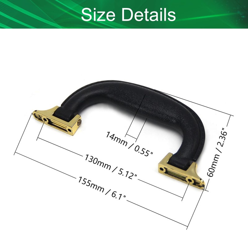 Yinpecly Luggage Handle Suitcase Handle Replacement Suitcase Handles Plastic, Black