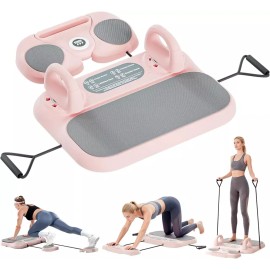 SHIGING 필라테스 리포머 보드 6-in-1 접이식 장비 팀버 코어 및 여성용 전신 트레이닝 포함 SHIGING Pilates Reformer Board 6-in-1 Foldable Equipment Timber Core & Full Body Training for Women Included [16* 4 *2]