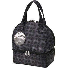 Torne P-3566 Duo Cooler Bag, Cold Retention, 2-Tier Lunch Bag, Black