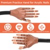 NXJ INFILILA Practice Hand for Acrylic Nails, Flexible Moveable Nail