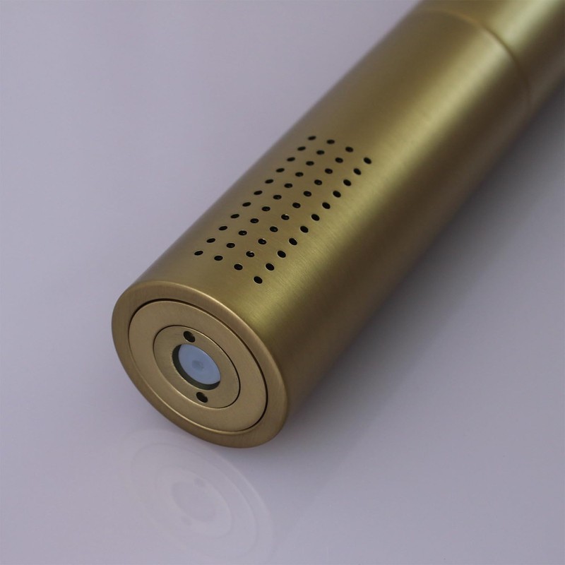 AYIVG Brushed Gold Finish Round Brass 2 In 1 Function