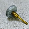 ARTISNO Round Marble Brass Knob, Modern Cabinet Knob, Decorative Hardware,