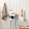 OUTBROS Storage Box Hand-Woven Wicker Storage Baskets, Multipurpose Open-Front Bin,