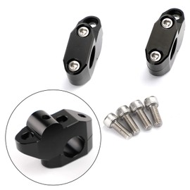 Bruce & Shark Motorcycle ATV Bike Quad 7/8" Handlebar Riser Billet Black